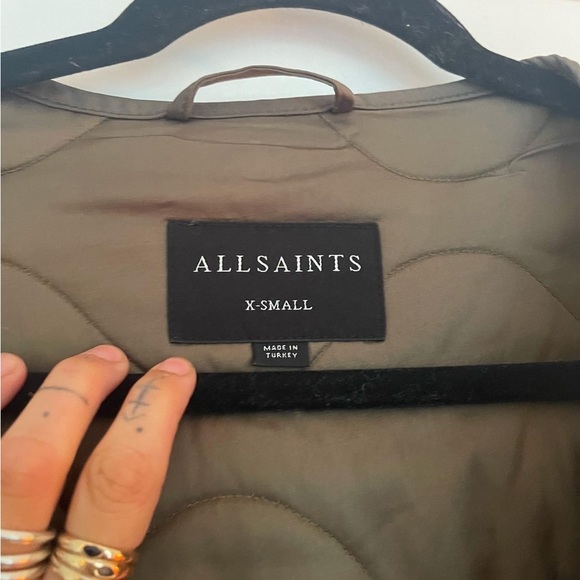 EUC All Saints army green liner - Picture 4 of 5